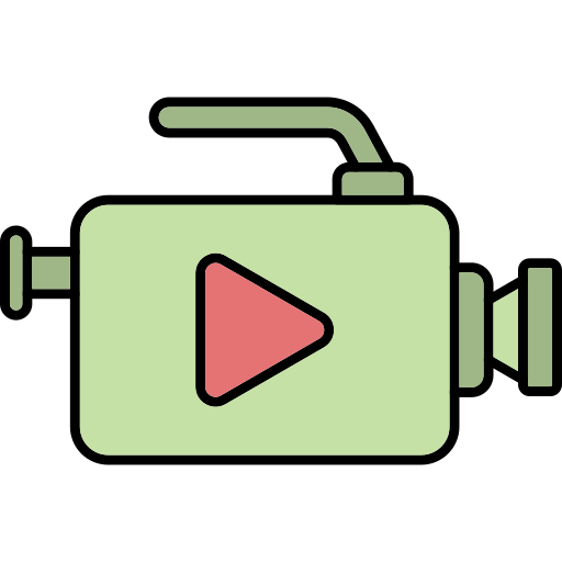 grabadora de vídeo icono gratis