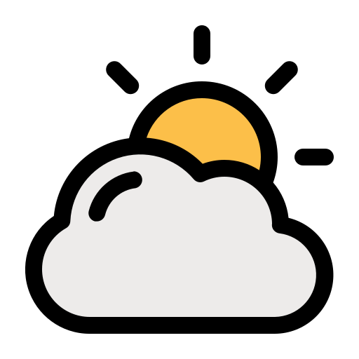 Overcast Generic Outline Color icon