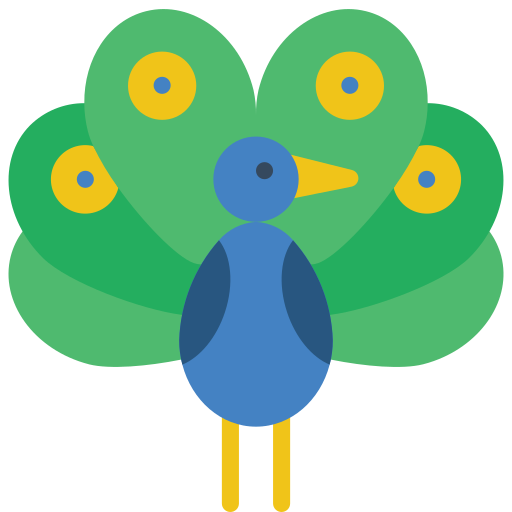 Peacock Basic Miscellany Flat Icon