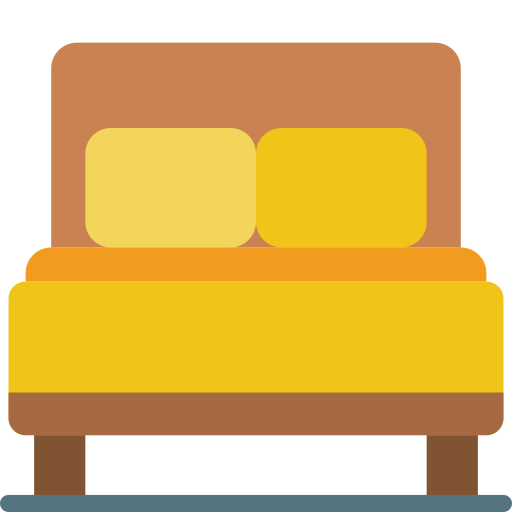 Bed Basic Miscellany Flat icon