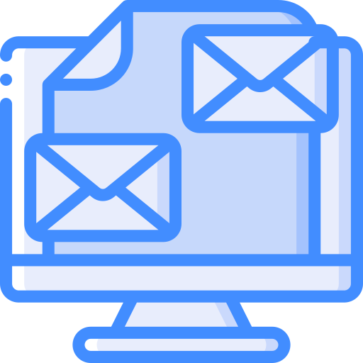 Email Basic Miscellany Blue icon