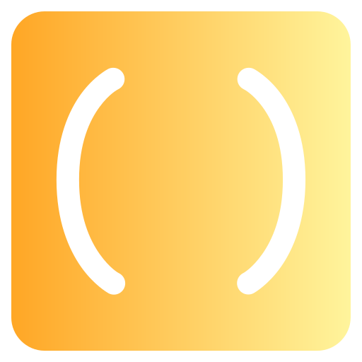 Parentheses Generic Flat Gradient Icon