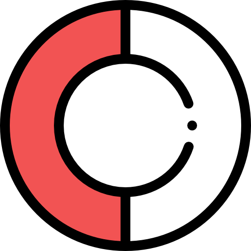 Gráfico circular Iconos gratis de seo y web