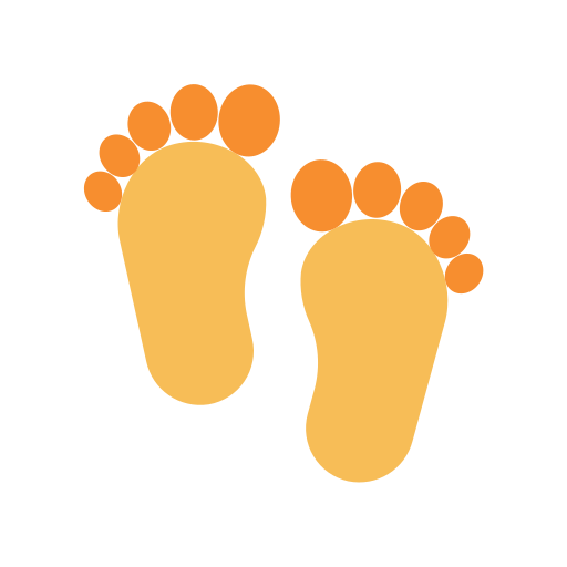 Footprint Good Ware Flat icon