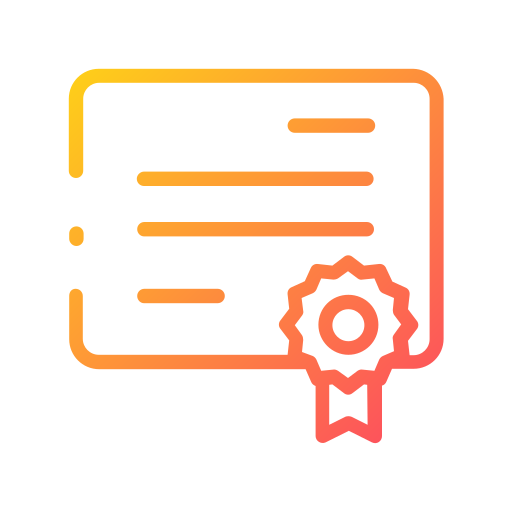 certificado icono gratis