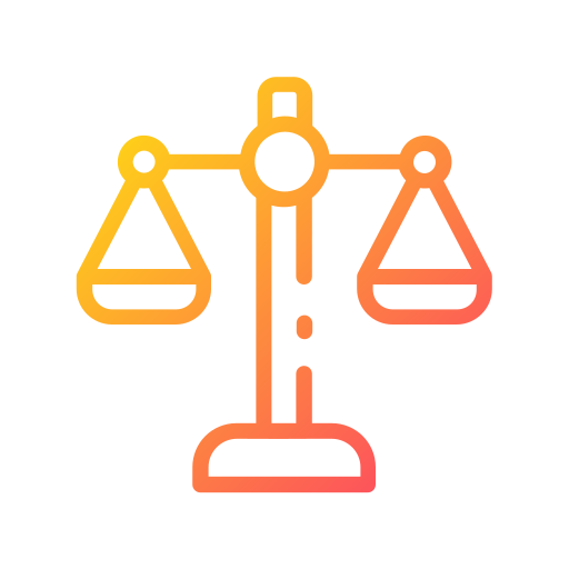 Law scale free icon