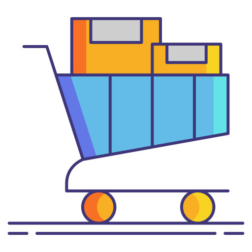 Shopping cart Flaticons Lineal Color icon