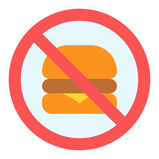 sin hamburguesa icono gratis