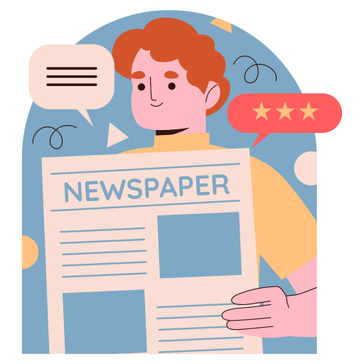 política de noticias gratis sticker