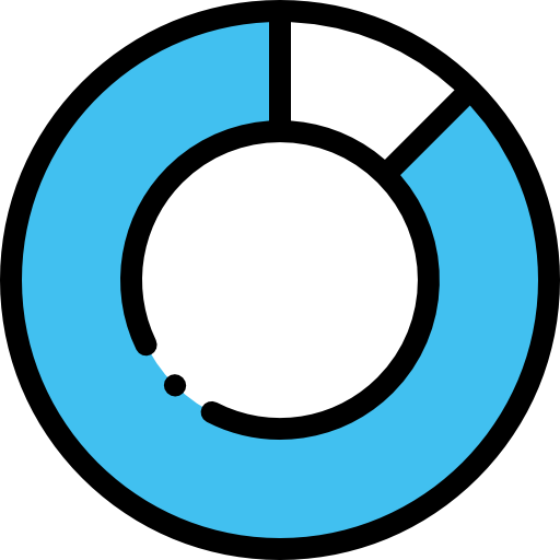 gráfico circular icono gratis