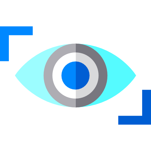 Vision Basic Straight Flat Icon