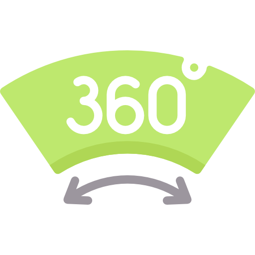 360 degrés Icône gratuit 360 degrés Icône gratuit