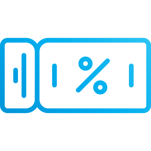 cupón de descuento icono gratis