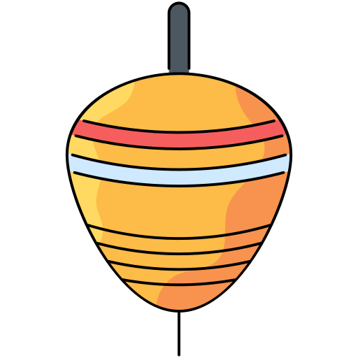 Spinning top Generic Thin Outline Color icon