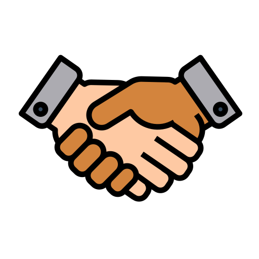 Free Handshake Icon - Download in Colored Outline Style