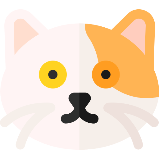 Cat Basic Rounded Flat Icon