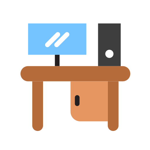 Desk - free icon