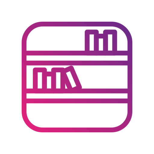 estantería icono gratis