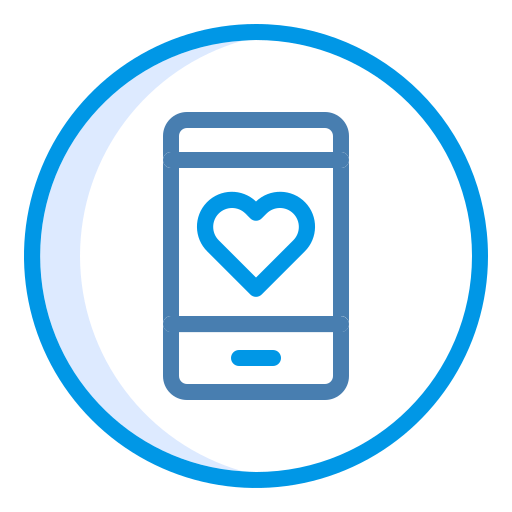 Dating app Generic Blue icon