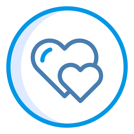 Hearts Generic Blue icon