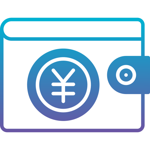 Wallet Generic Outline Gradient icon