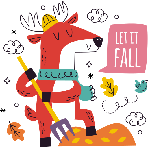 otoño gratis sticker