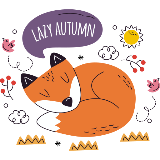 otoño gratis sticker