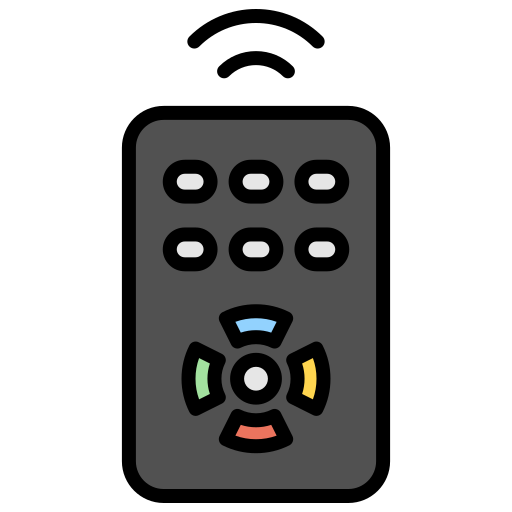 Remote control Generic Outline Color icon