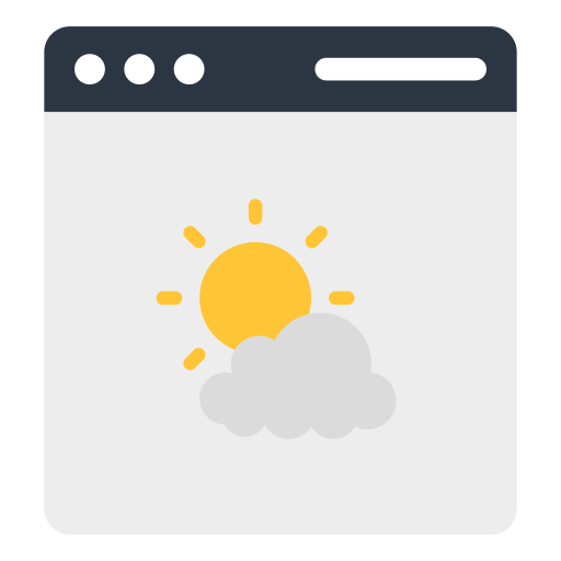 aplicación meteorológica icono gratis