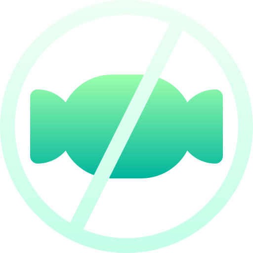 sin dulces icono gratis