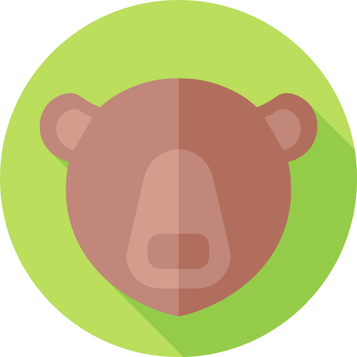 oso grizzly icono gratis