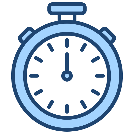 Stopwatch Generic Blue icon