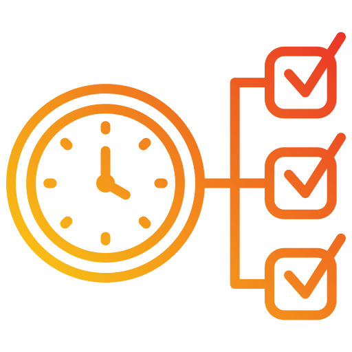gestión del tiempo icono gratis