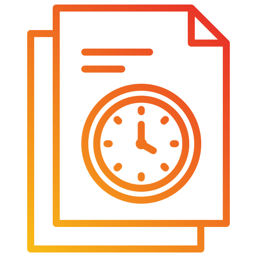 Document - Free time and date icons