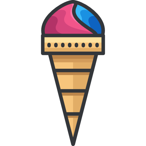 Ice cream Roundicons Premium Lineal Color icon