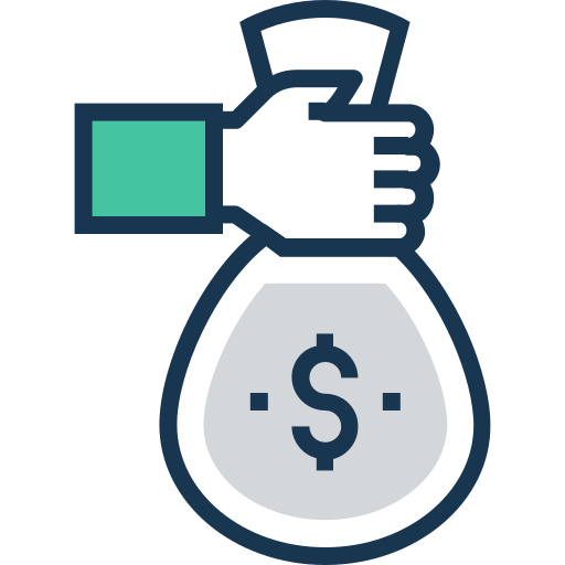 bolsa de dinero icono gratis