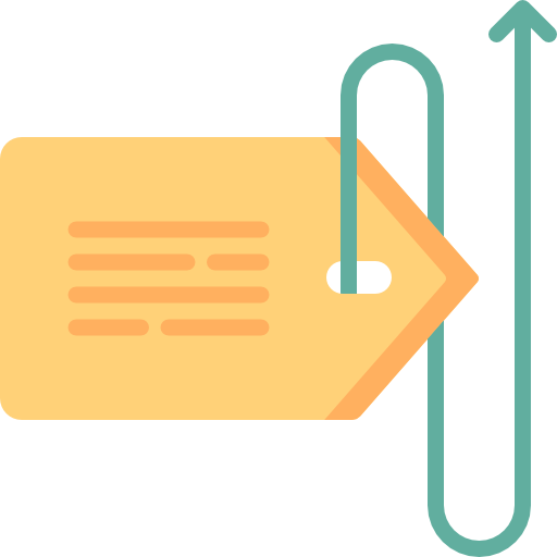 etiqueta icono gratis