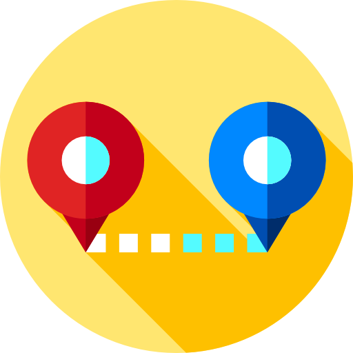 distancia icono gratis