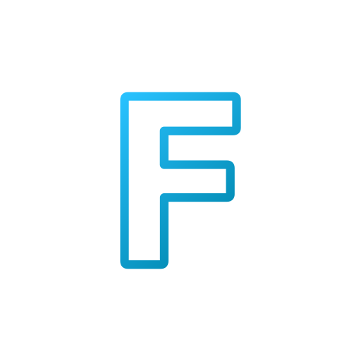 Letter f Generic Gradient icon