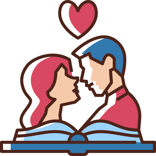 libros de amor icono gratis