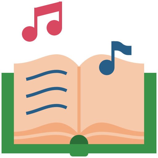 libro de música icono gratis