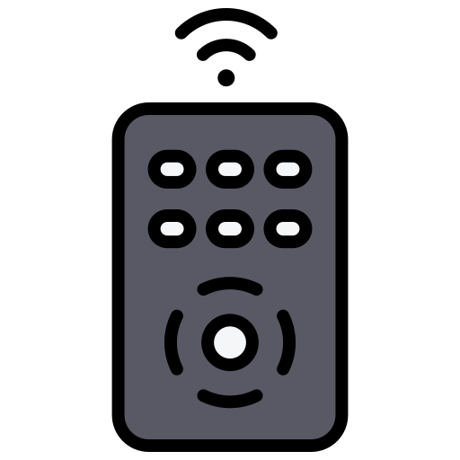 Remote control icon Generic Outline Color