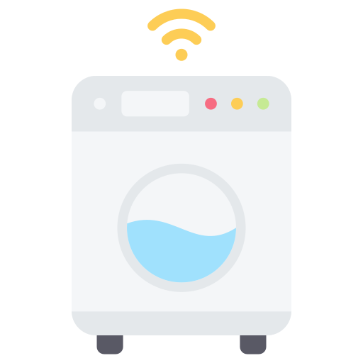 lavadora inteligente icono gratis
