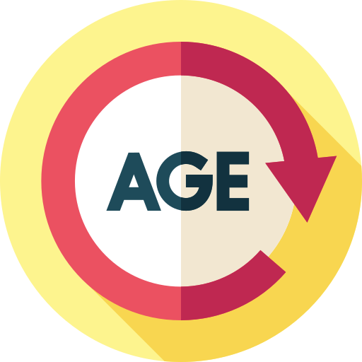 Age Flat Circular Flat icon