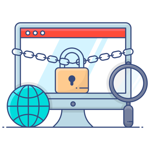 Internet security - free icon