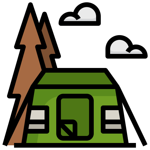 Icono De Carpa Para Camping Generic Outline Color