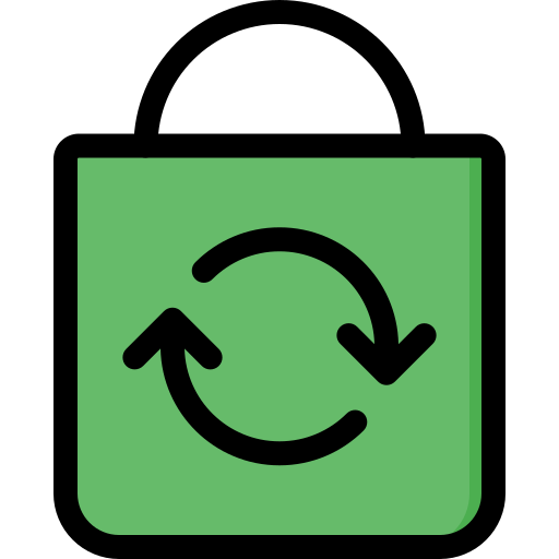 Recycle bag Generic Outline Color icon