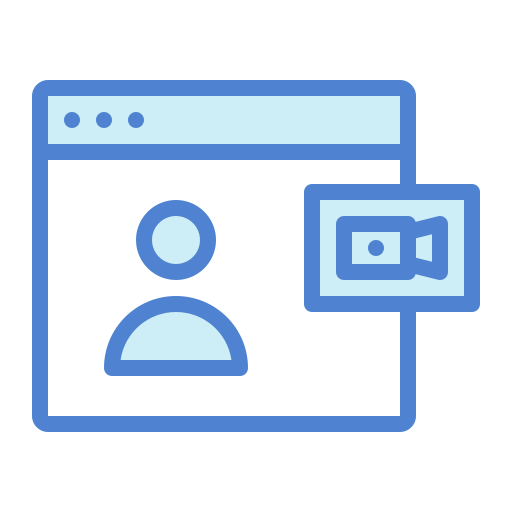videollamada icono gratis