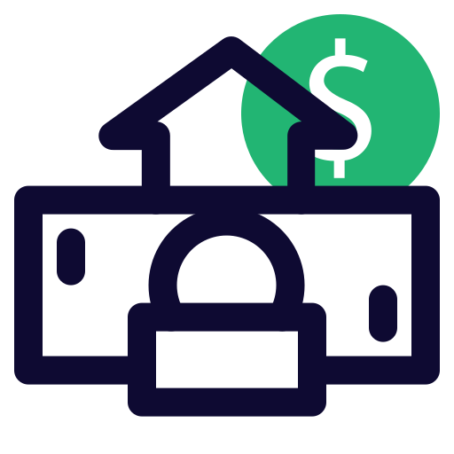 banque d'argent Icône gratuit