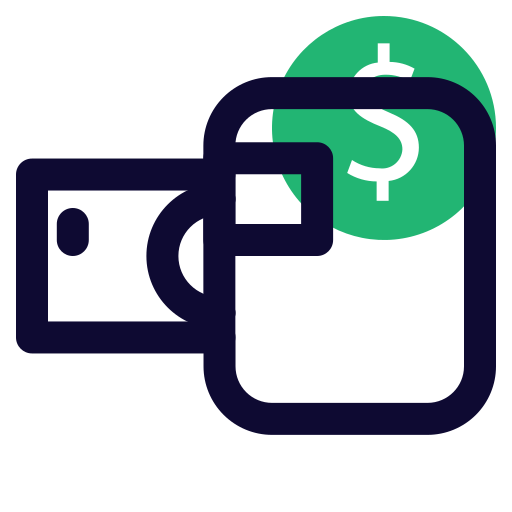 billetera icono gratis